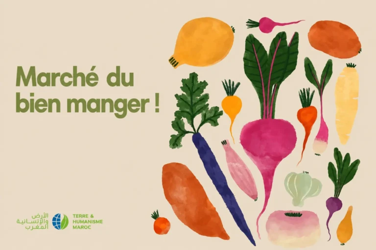 Affiche du Marché du Bien Manger à l’Institut français de Marrakech